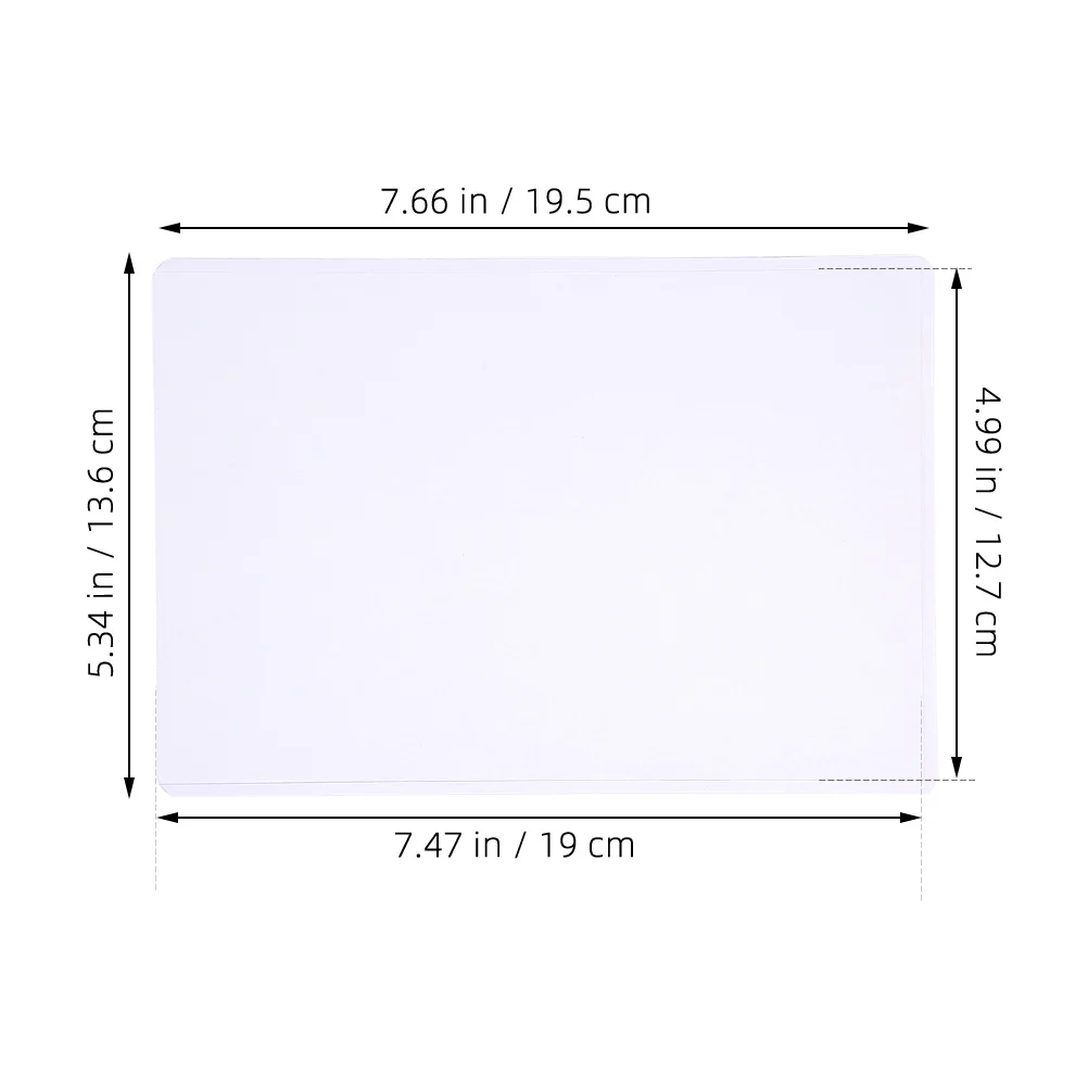 50Pcs Clear Card Protector Sleeves Transparent Photo Holders Waterproof Hard Plastic Postcard Sleeves for Card Storage