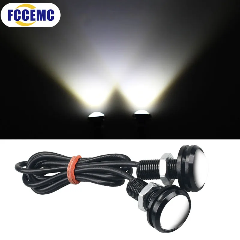 High Power 12V Front Grille Lighting White Led Eagle Eye DRL Car Fog Bulb Reverse Backup Parking Side Signal Lamp Universal