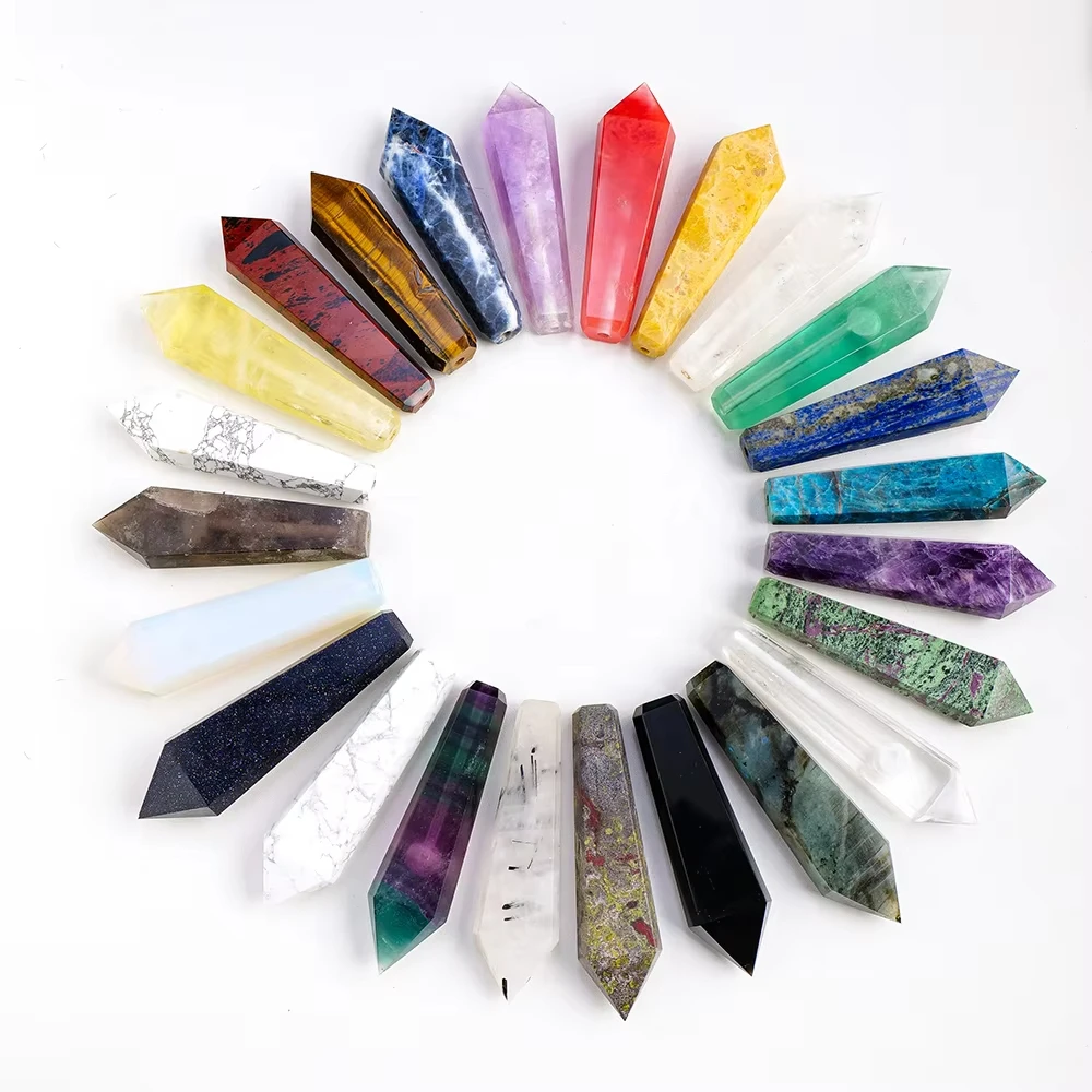 1 قطعة نقطة الكريستال الطبيعي شفاء كريستال الحرف الأحجار الكريمة نقطة للرجال نقاط عالية الكمال لهدايا العيد