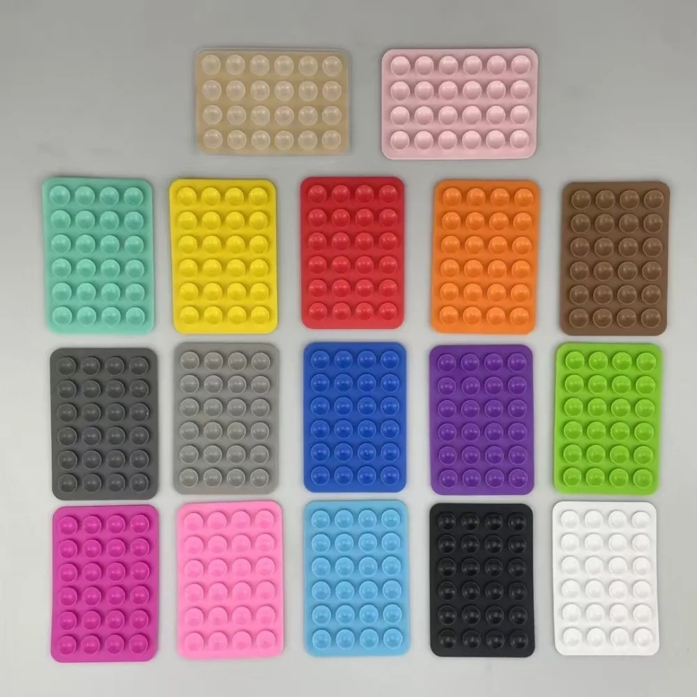 For Mobile Phone 2PCS Silicone Suction Cup Fixture Anti-Slip Portable Fixed Holder Mount Accessory