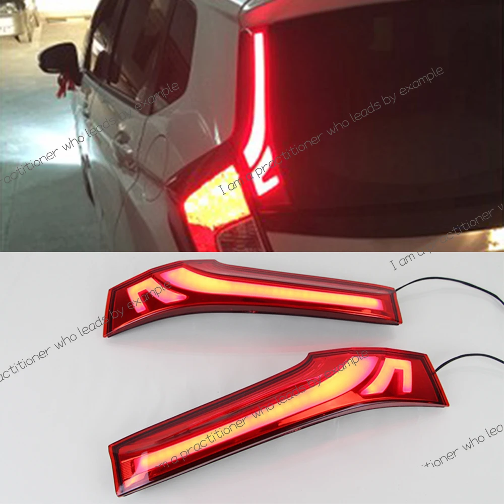 

CSCSNL 1 Pair Car light For Honda Fit Jazz 2014 2015 2016 2017 2018 LED Rear Bumper tail light fog lamp Brake Lights