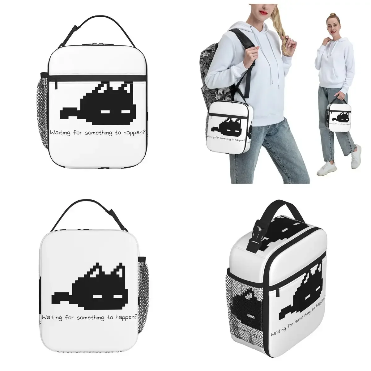 Mewo Omori Cat Accessories Insulated Lunch Bag For Work Storage Food Boxes Portable Thermal Cooler Bento Box