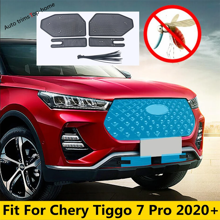 Front Grille Insect Screening Mesh Net Cover Water Tank Engine Protection For Chery Tiggo 7 Pro 2020 2021 Accessories Exterior