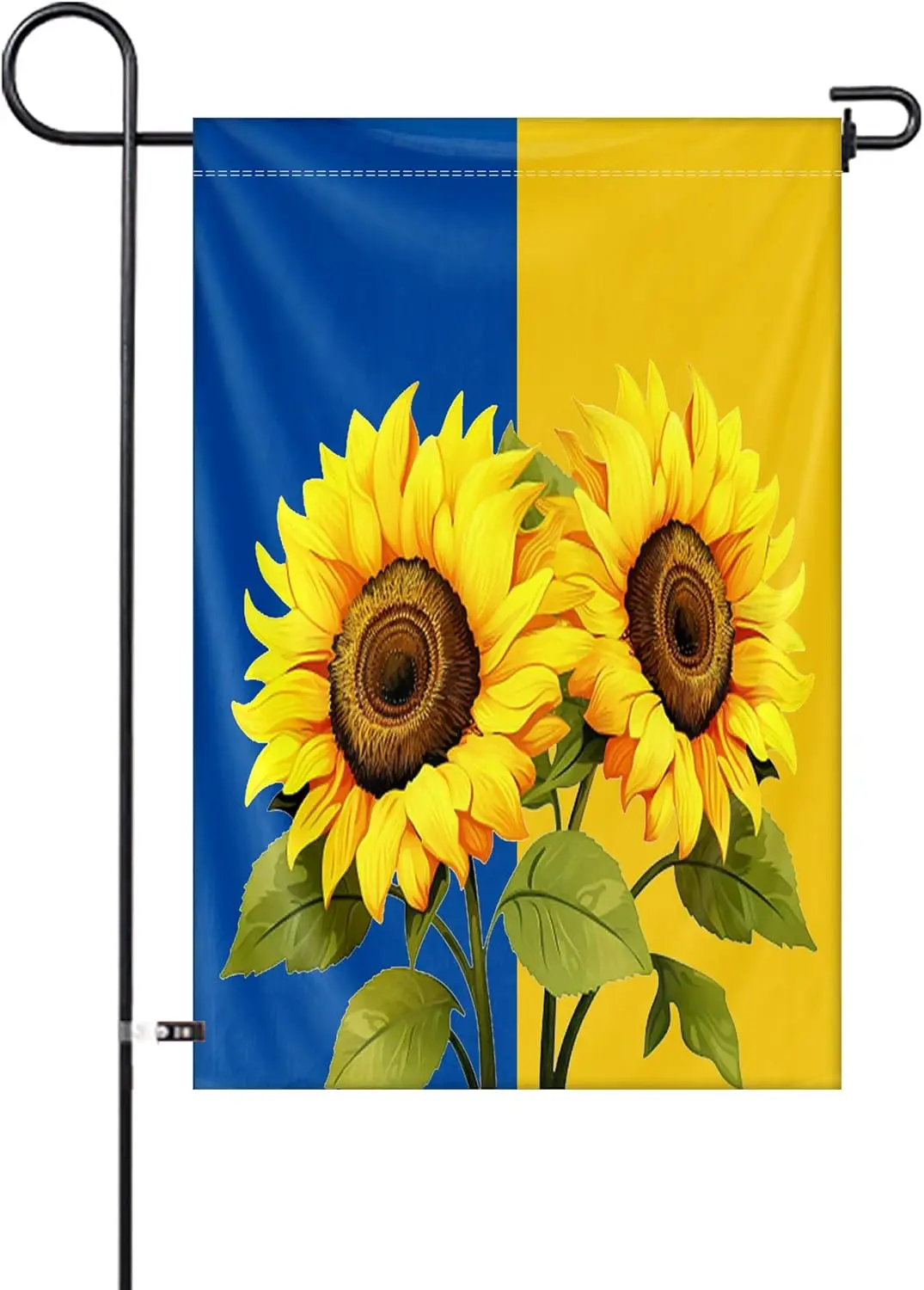 Double Sided Sunflower Ukraine Garden Flag 12x18IN Small Vertical Ukrainian Flag Polyester for Yard Lawn Sign Home Outside D yyi