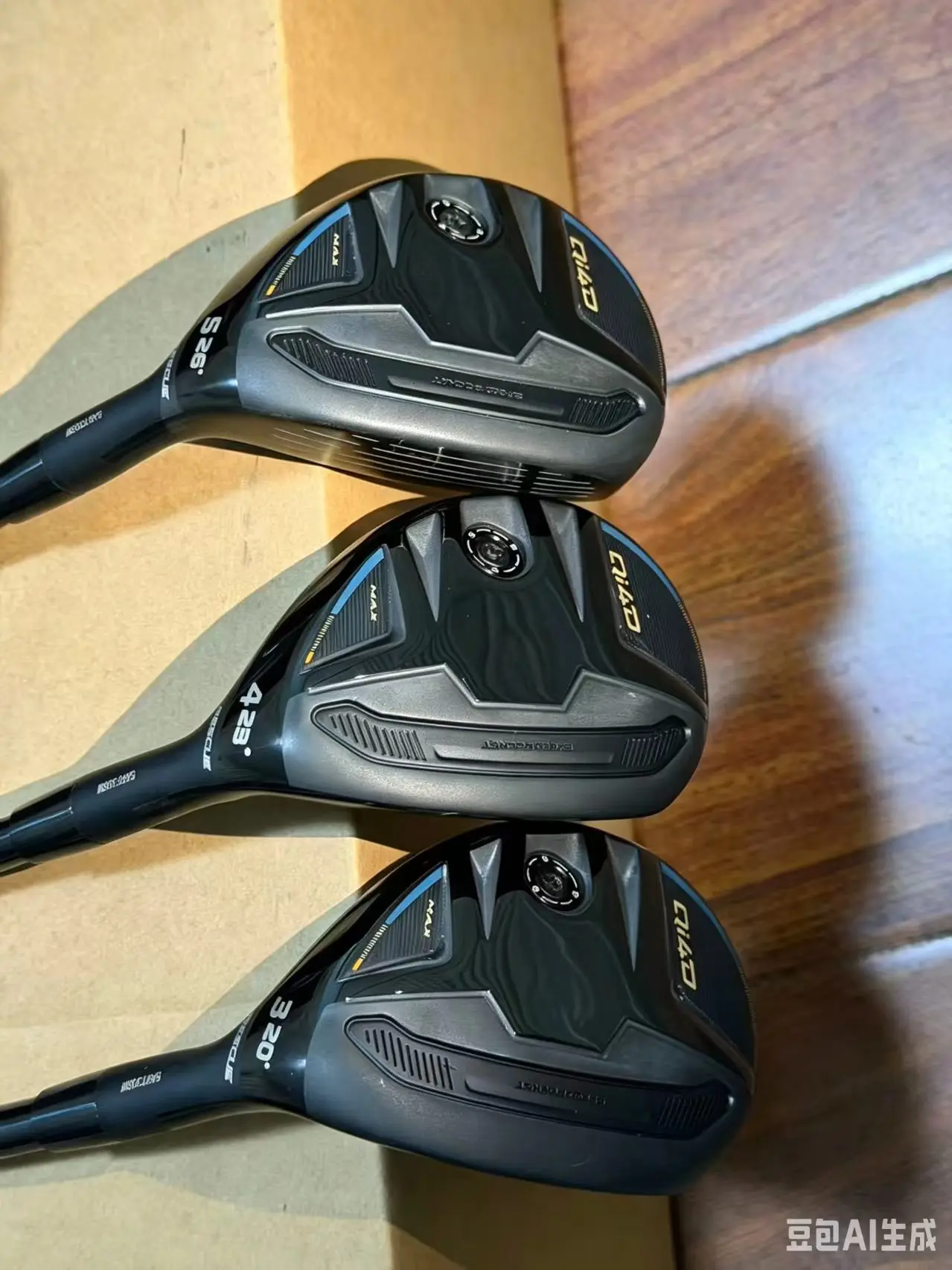 Qi4D Max Golf Club Driver Multi-Function Mini Chicken Leg High Tolerance Long Distance Hybrid Iron Wood with Cap Sleeve for Enha