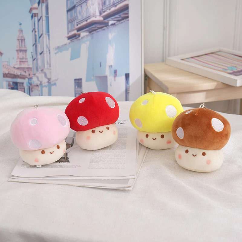 Grande tête de parapluie rouge en peluche pour enfants, peluche plus lente, décoration de canapé, plante en peluche, jouet créatif, shiitake séché, oreiller de chambre plus lent