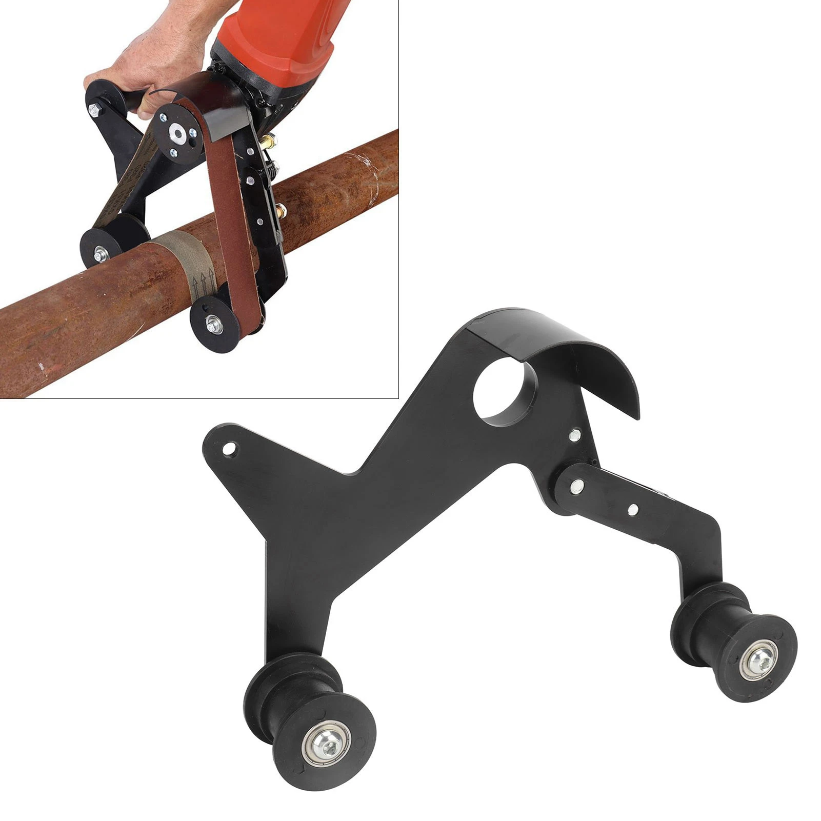 Sanding Polishing Grinding Machine Mini Belt Sander DIY Sanding Machine Stainless Steel Tube Pipe Polisher Grinder Tool