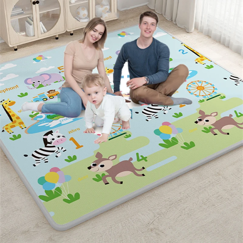 

1cm EPE Environmentally Friendly Thick Baby Crawling Play Mats Folding Mat Carpet Play Mat for Children's Safety Mat Rug Playmat