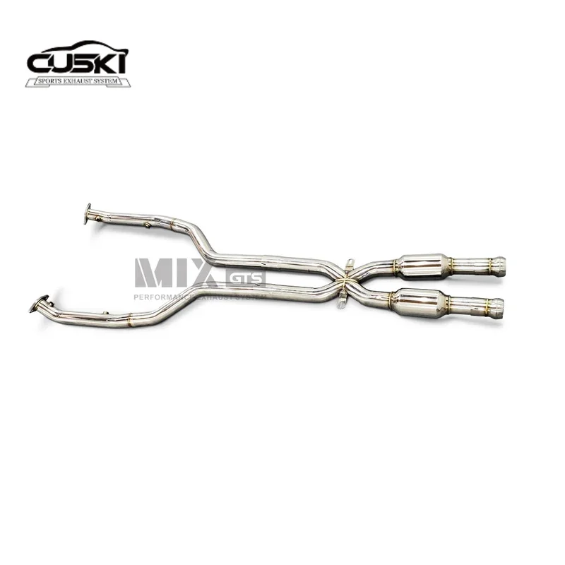 Stainless Steel Automotive Exhaust Parts For BMW M3 E90/E92/E93 V8 4.0L 2008-2013 Equal length mid pipe Exhaust Modification