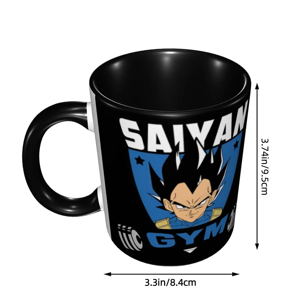Vegeta Anime Gym Dragon Ball Goku Super Saiyan Manga Merch Mugs Gifts for Kids Cute Water Cups view 3