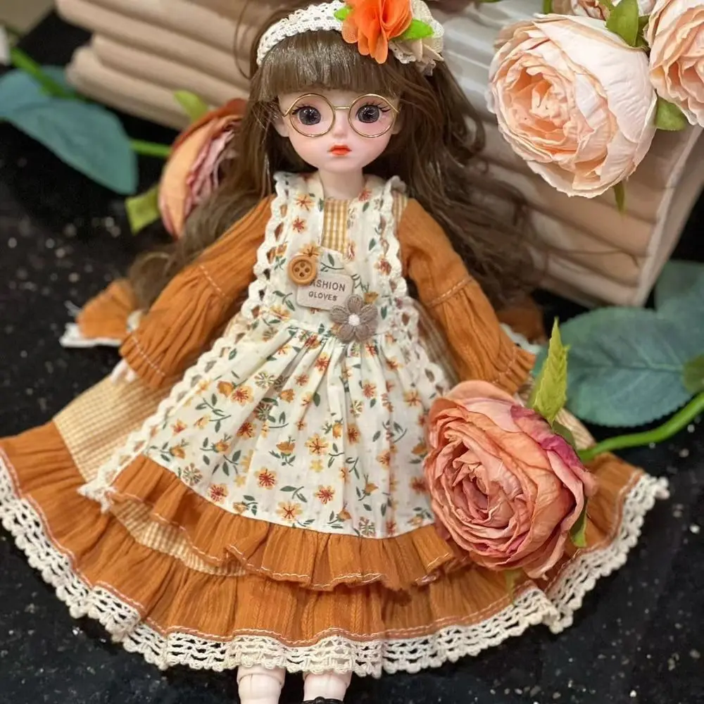 1/6 SD 30cm Bjd Doll with Clothes Long Hair Attractive Eyes Princess Dress Up BJD Dolls Anime High Heel