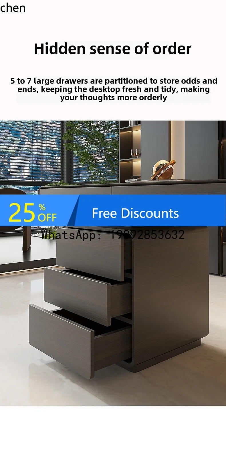 

. Modern Premium Double Home Adult Cabinet Study Solid Wood Computer Desk