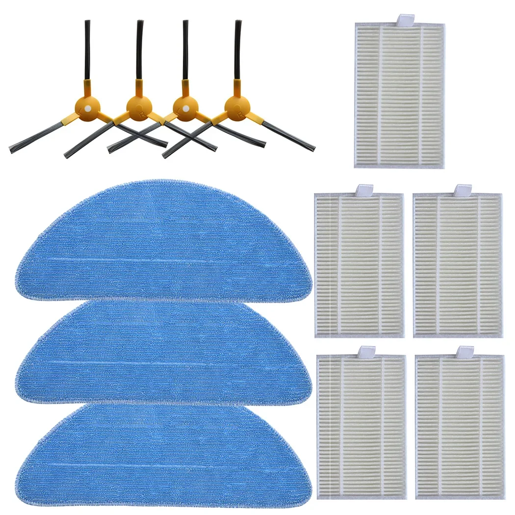 For ABIR X6 X5 X8 Robot Spare Parts Filter Side Brush Mop Cloth For ABIR X6 X5 X8 Robot Vacuum Cleaner Parts