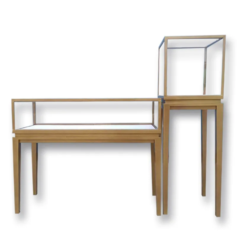 Custom Vintage Round Jewelry Clock Exhibition Boutique Display Counter Metal Jade Jadeite Jewelry Display Props