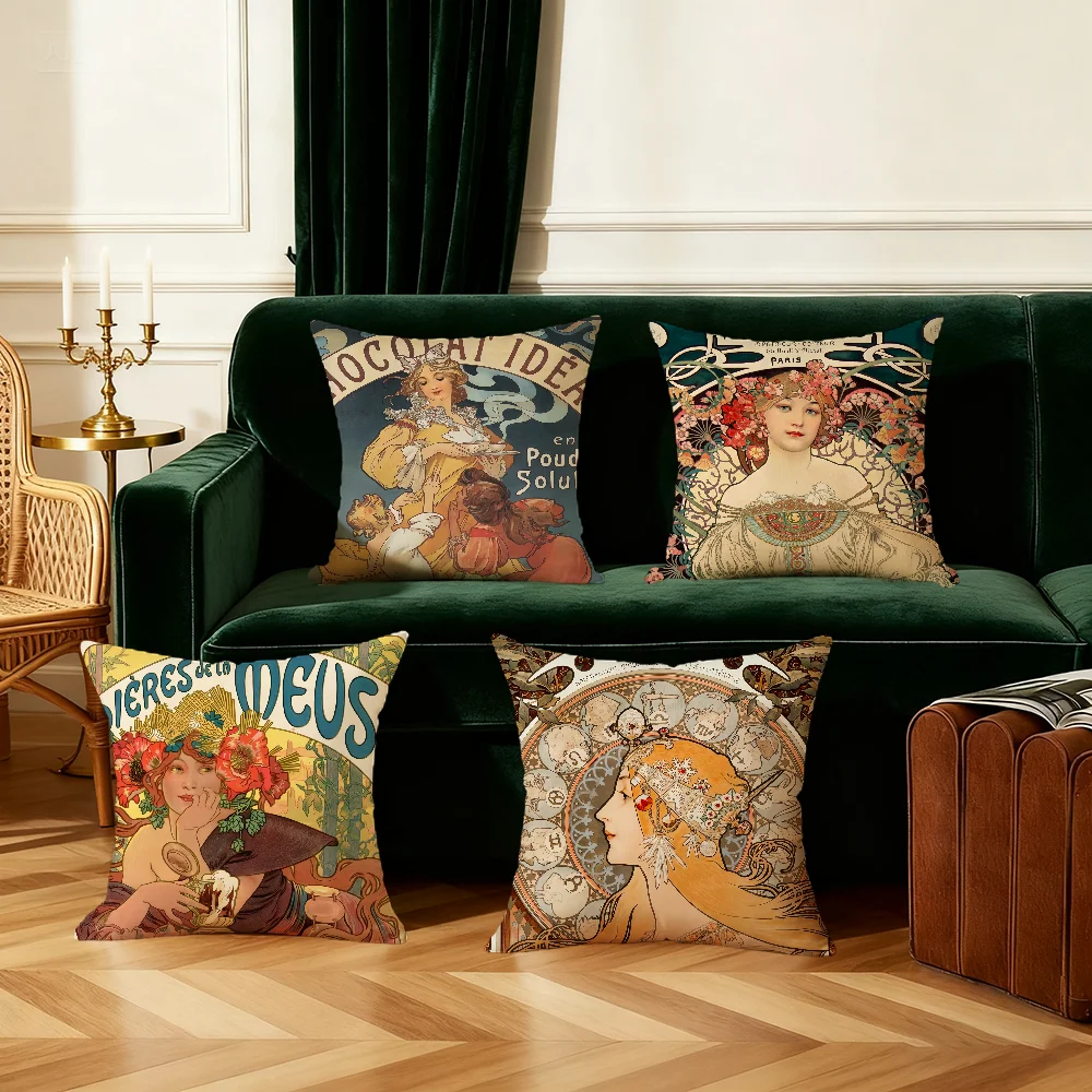 Chocolat Ideal Cushion Cover Bedroom Sofa Decorative Home Car Portable Cushion Cover With Zipper Soft Pillowcase