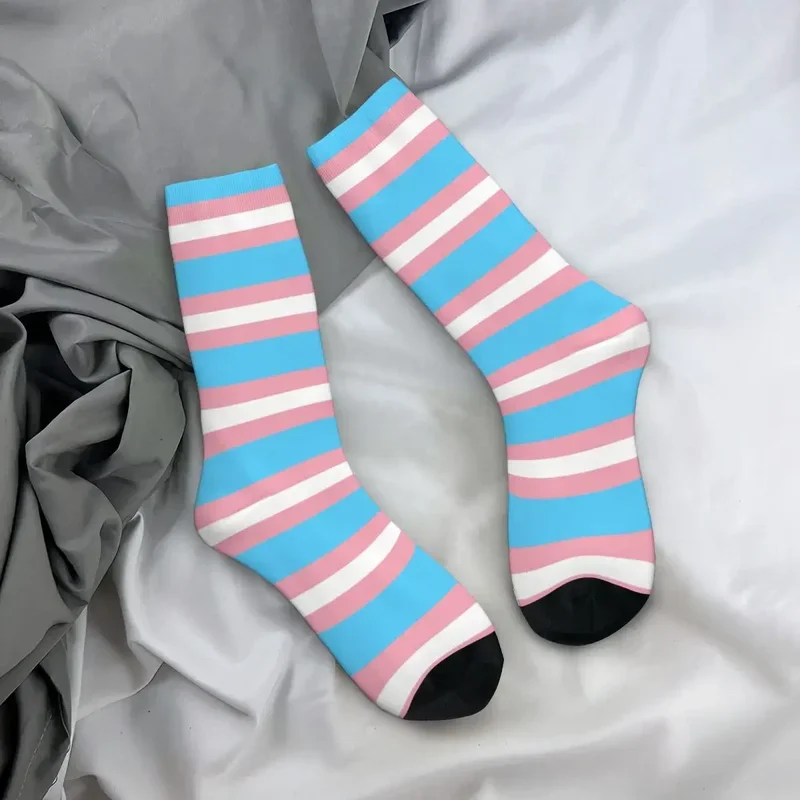 Y2K Transgender Flag Lgbt Pride Harajuku calze Super morbide calze lunghe per tutte le stagioni accessori per uomo donna regalo di compleanno