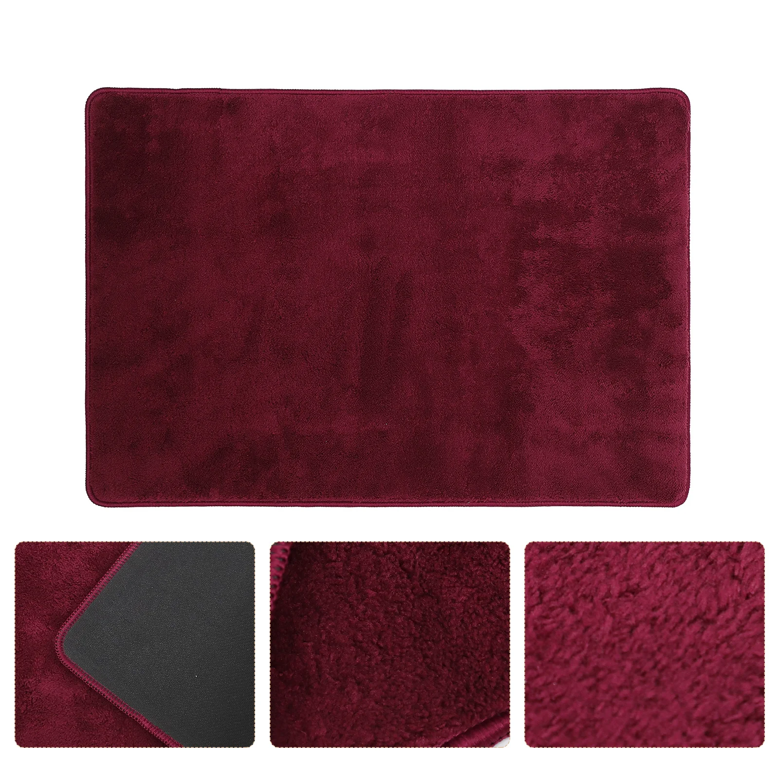 

1pc Anti-Slip Bath Non-Slip Color Water-Absorbent Non-Slip Rug For Bathroom Floor Living Room Bedroom Use Red