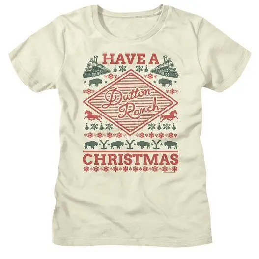 Yellowstone Have a Dutton Ranch Christmas Women's T Shirt Tacky Xmas Sweater