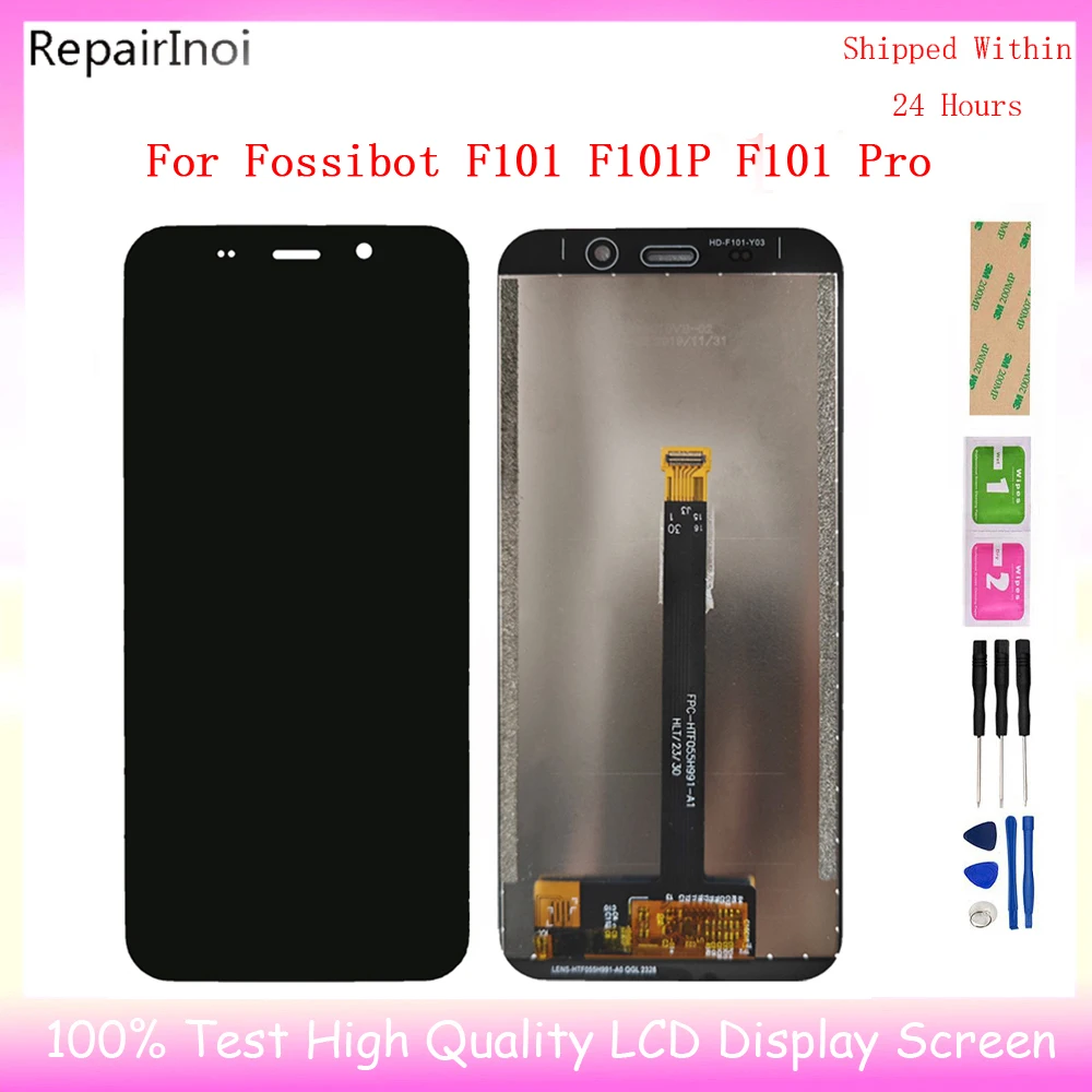 For Fossibot F101 LCD Display Touch Screen For Fossibot F101 Pro Full Display Screen LCD Display Assembly Replacement