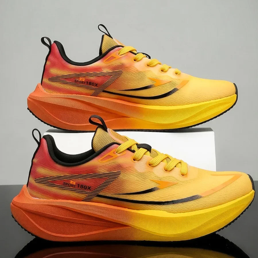 Women‘s Carbon Plate Running Shoes Men's Marathon Sneakers Casual Speciality Lightweight Athletic Nonskid Sneakers