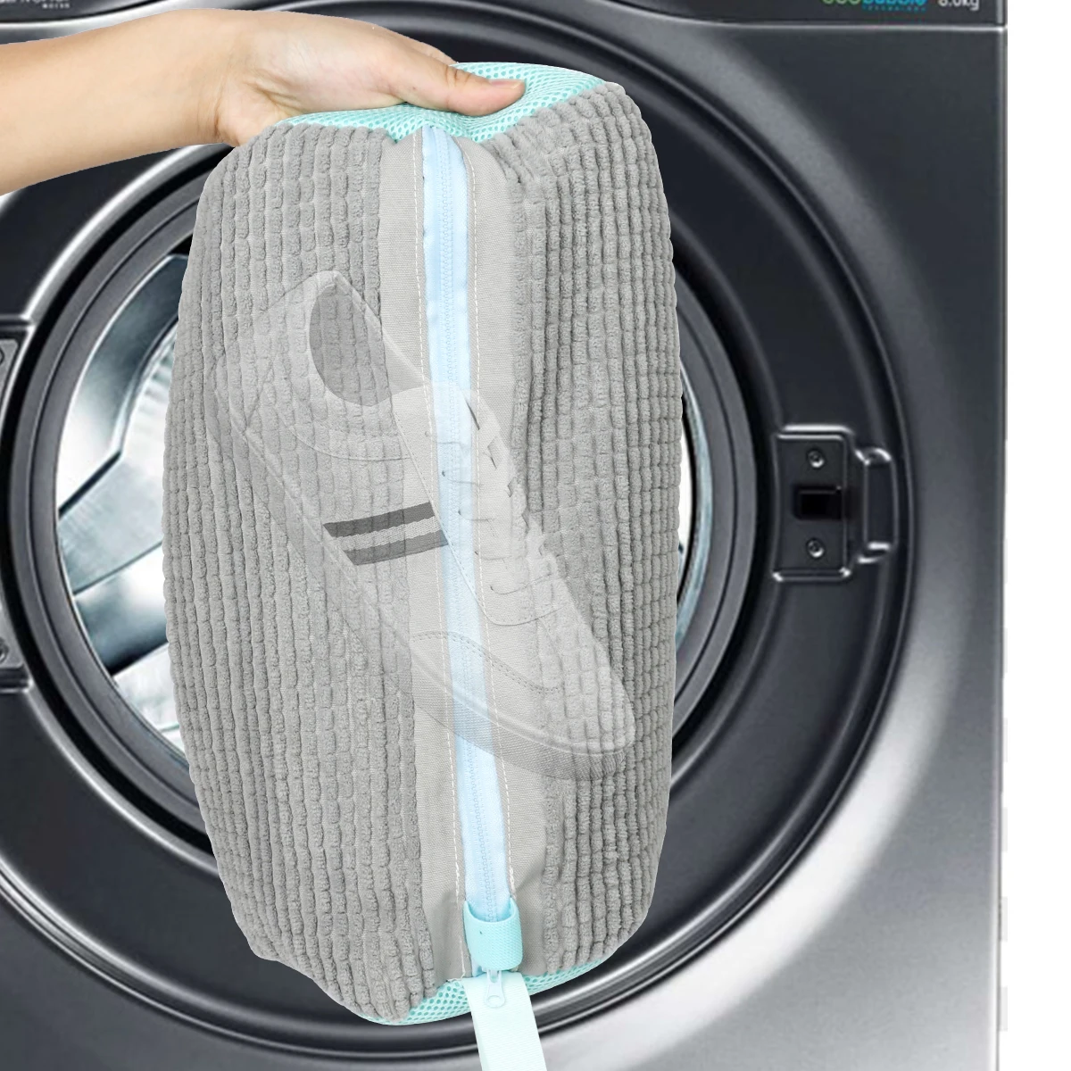 Wash Bag Padded Net Laundry Shoes Protector Fluffy fibers Polyester Washing Shoes Machine Friendly Laundry Bag Drying Bags