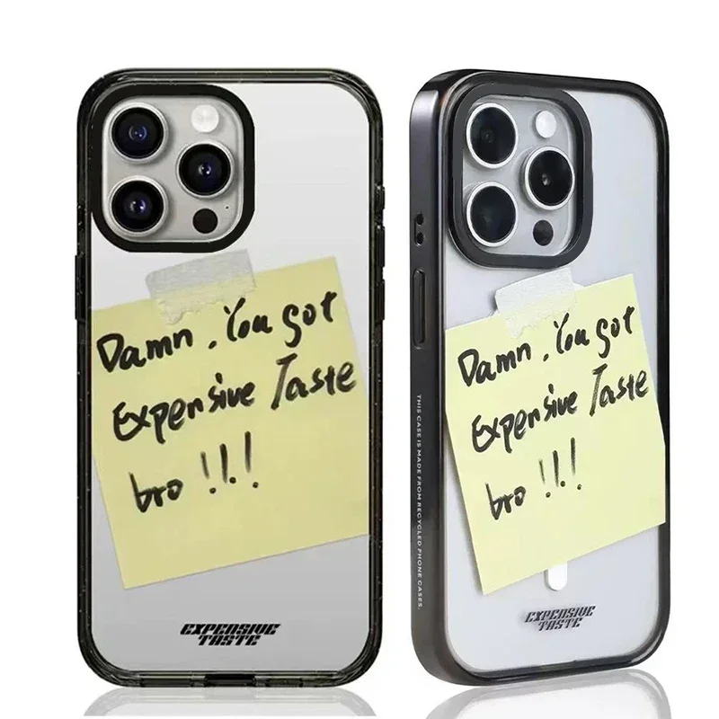 Note Fashion 2.0 Acrylic Black Border iPhone 12 13 14 15 16 Pro Max Case - Protective iPhone Case with MagSafe