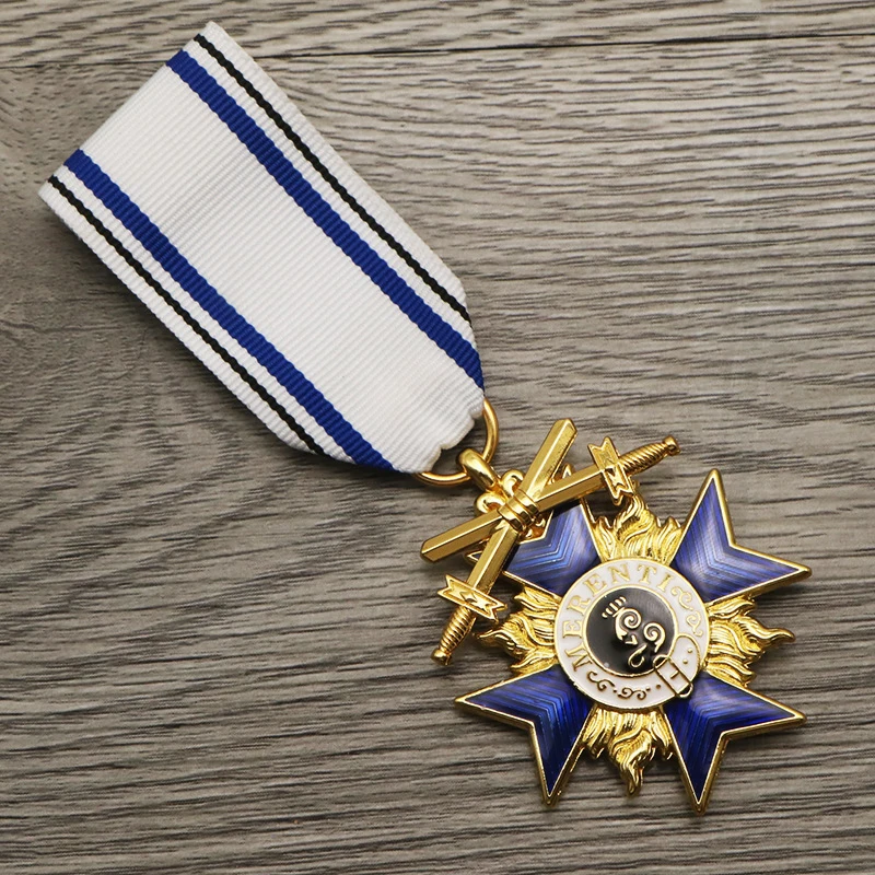 Emblème en métal émaillé, insigne commémoratif soviétique, croix de la couronne de prusse et de Bavière