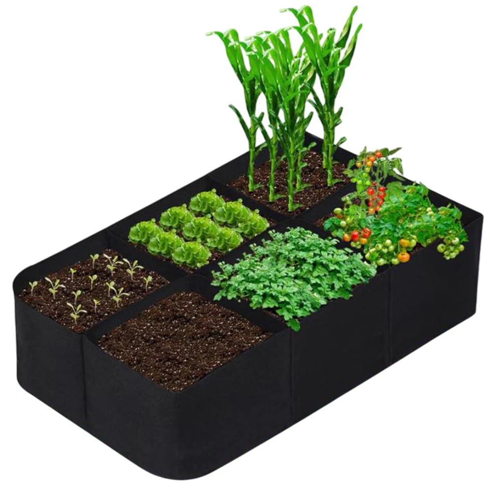 

Breathable Planting Bag 120*60*30 Felt Planting Bag Cultivating Herbs And Vegetables Excellent Drainage System