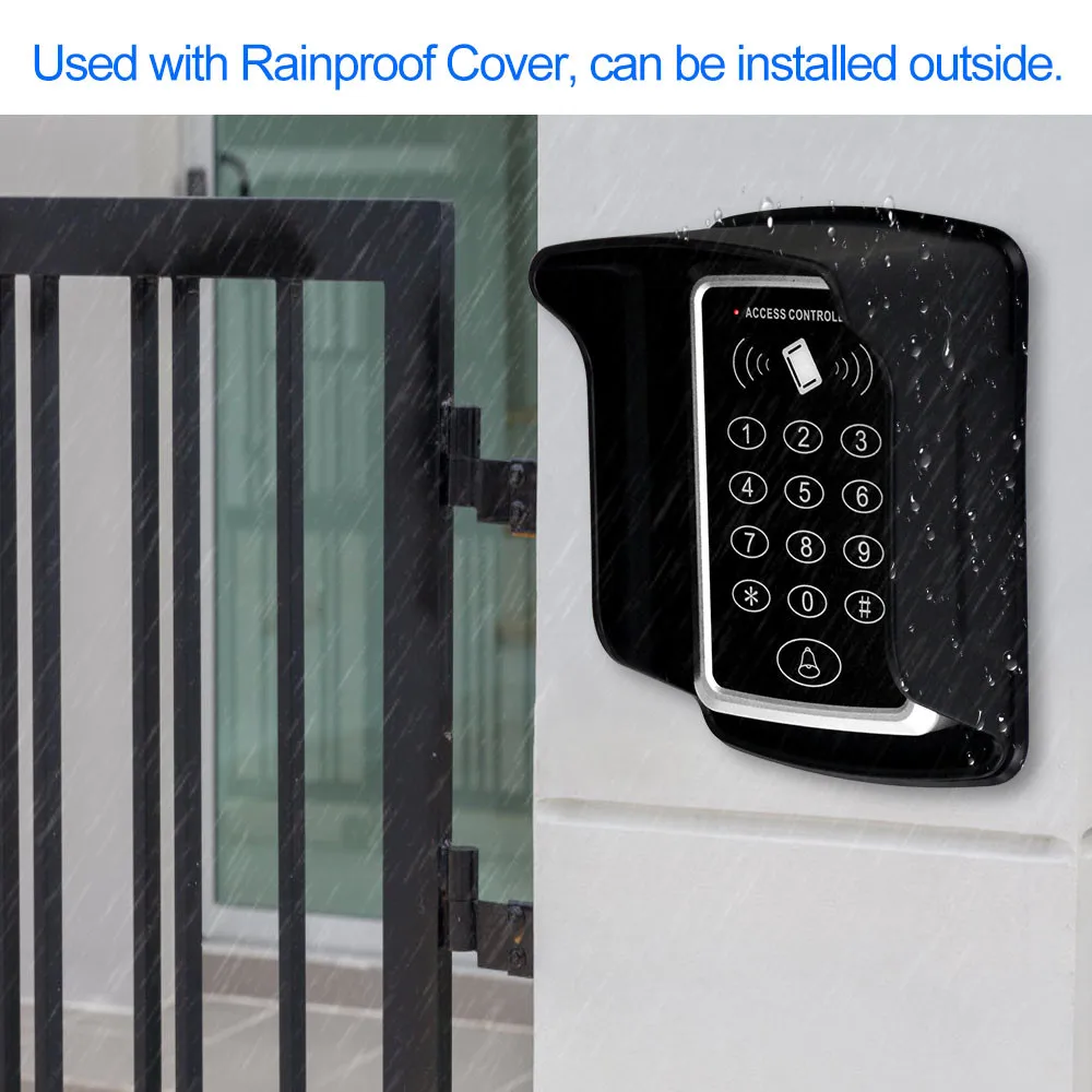 125KHz RFID Access Control Keypad EM Card Reader Door Access Control System Door Lock Opener Keyboard System