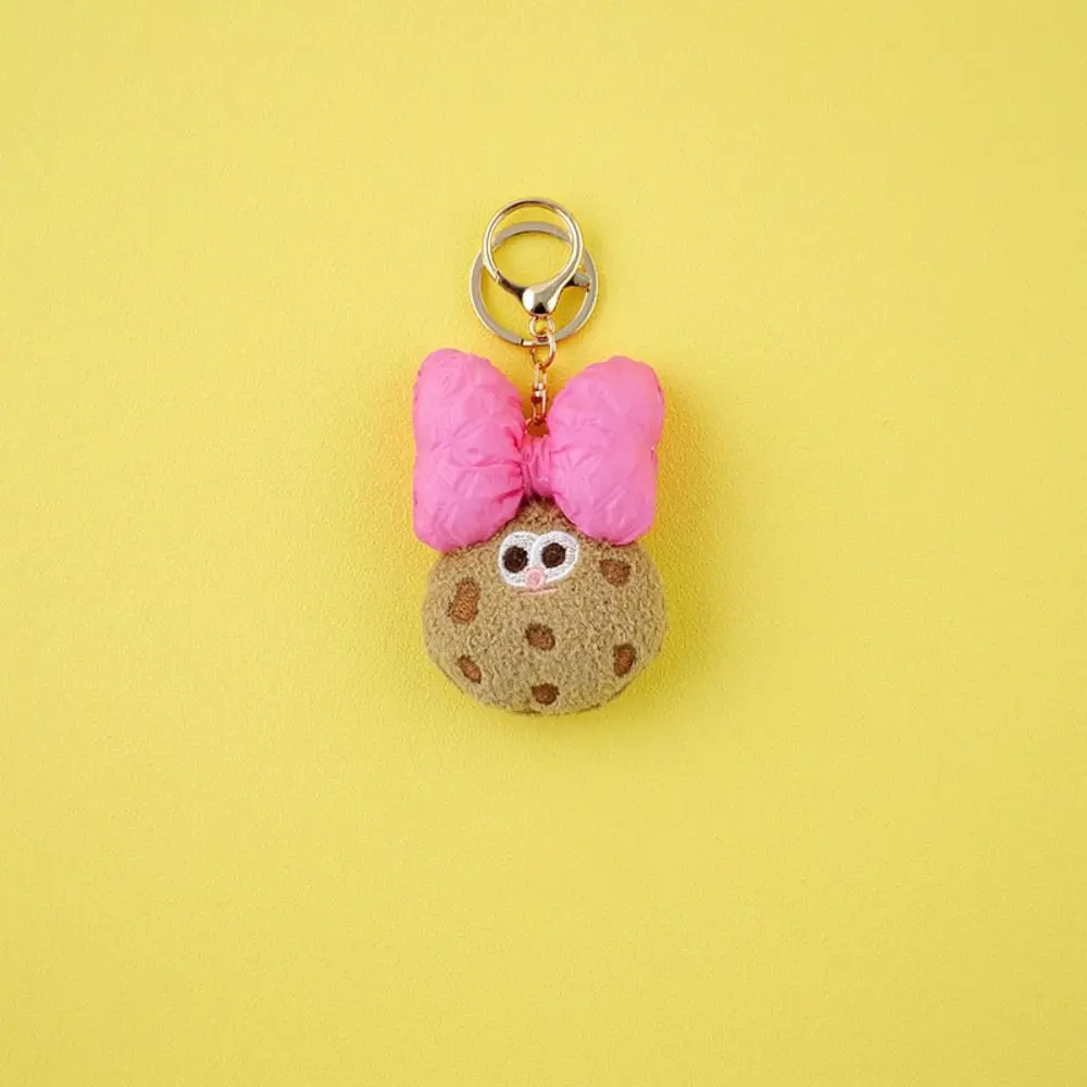 Doll Pendant Keychain Lovely Cookie Keychain Plush Cookie Pendant Backpack Pendant Bag Key Ring Cute Bag Decoration