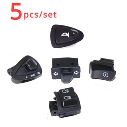 5pcs/lot Motorcycle Start Switch Button Horn Light Turn Signal High Low Beam Button Switch for Honda Scooter