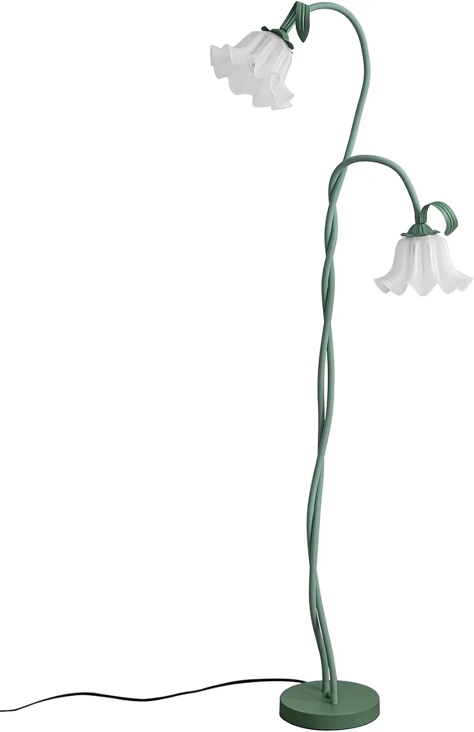 Creative Lily Of The Valley Lily Floor Lamp 2 Heads Flowers Lily Floor Lamp Living Room Sofa Side Bedroom Bedside Flower Floor