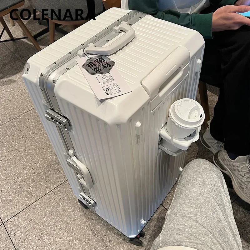 COLENARA Luggage New Aluminum Frame Trolley Case 22\