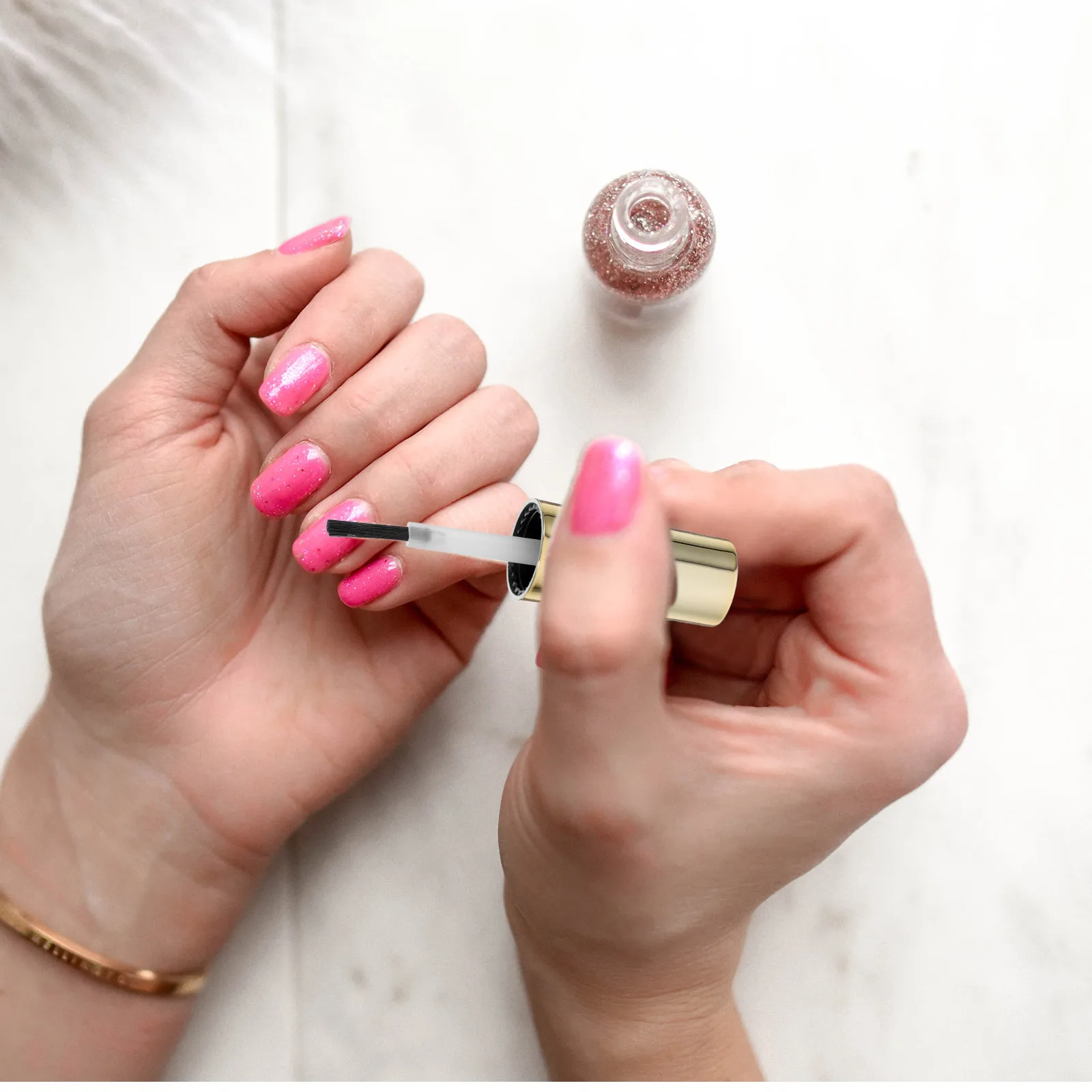 

10Pcs Nail Polish Bottle Caps Small Lightweight Brush Replacement Durable Gel Nail Polish Bottles Replacement Gel Bottle Caps