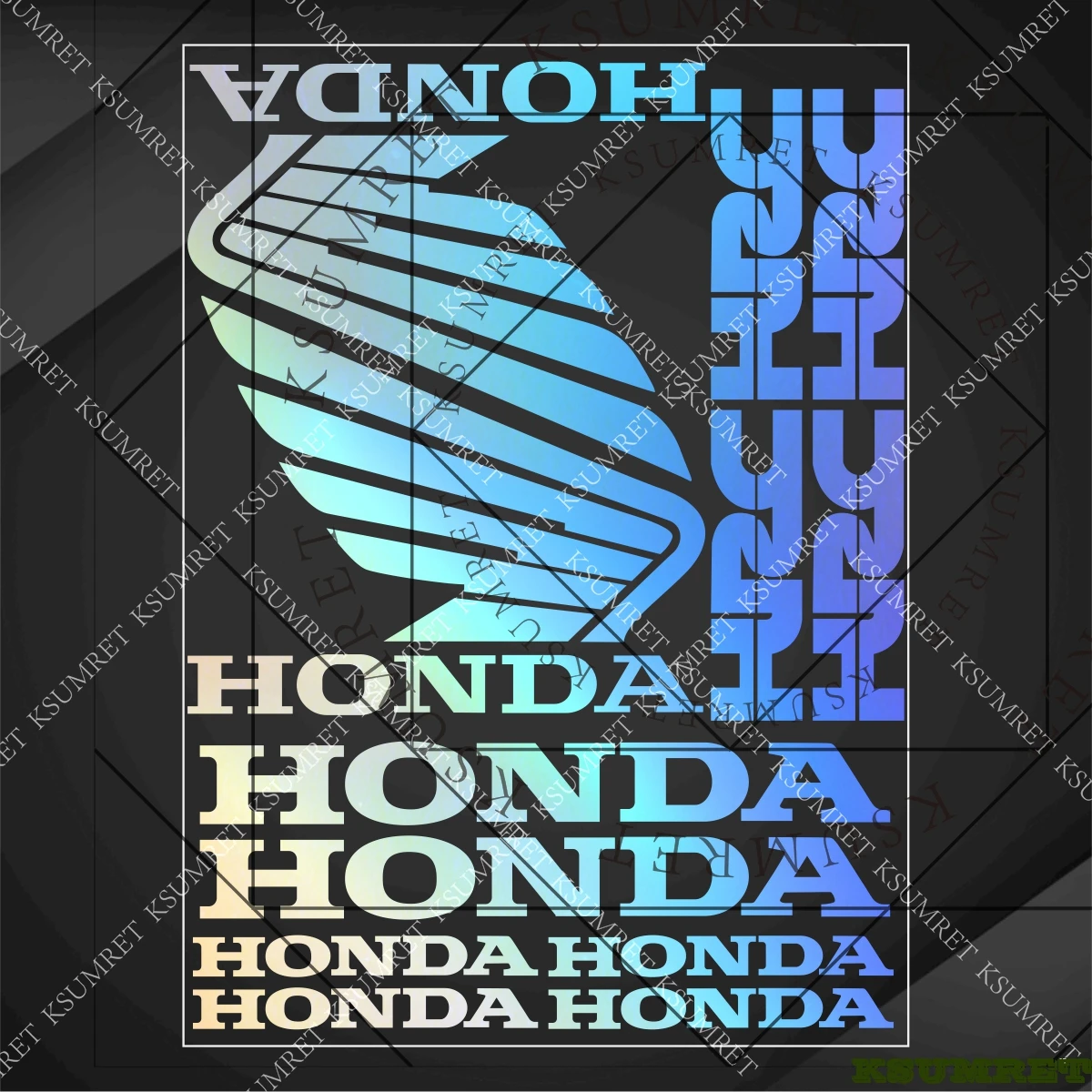 

For Honda Motorcycle Sticker Logo Tank Stickers Decals