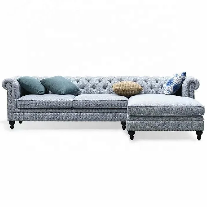 /Custom Furniture Left or Right Linen Fabric Corner Sofas Living Room Modern Sofa Set Corner Designs