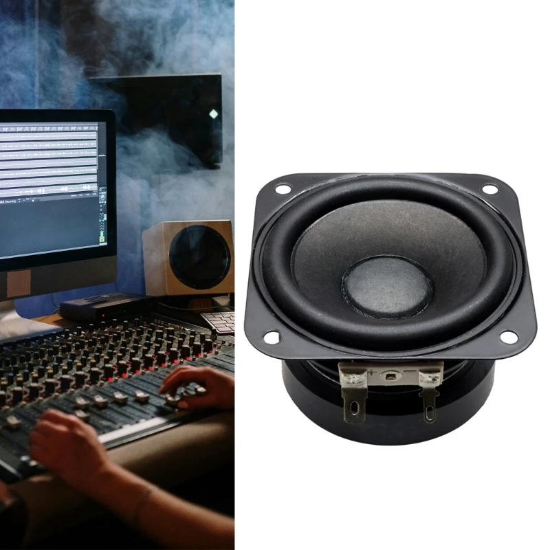2,75 дюйма, 4 Ом, 15 Вт, квадратный динамик, автомобильный и домашний звуковой сабвуфер, 70 мм, басовый динамик, портативный 4