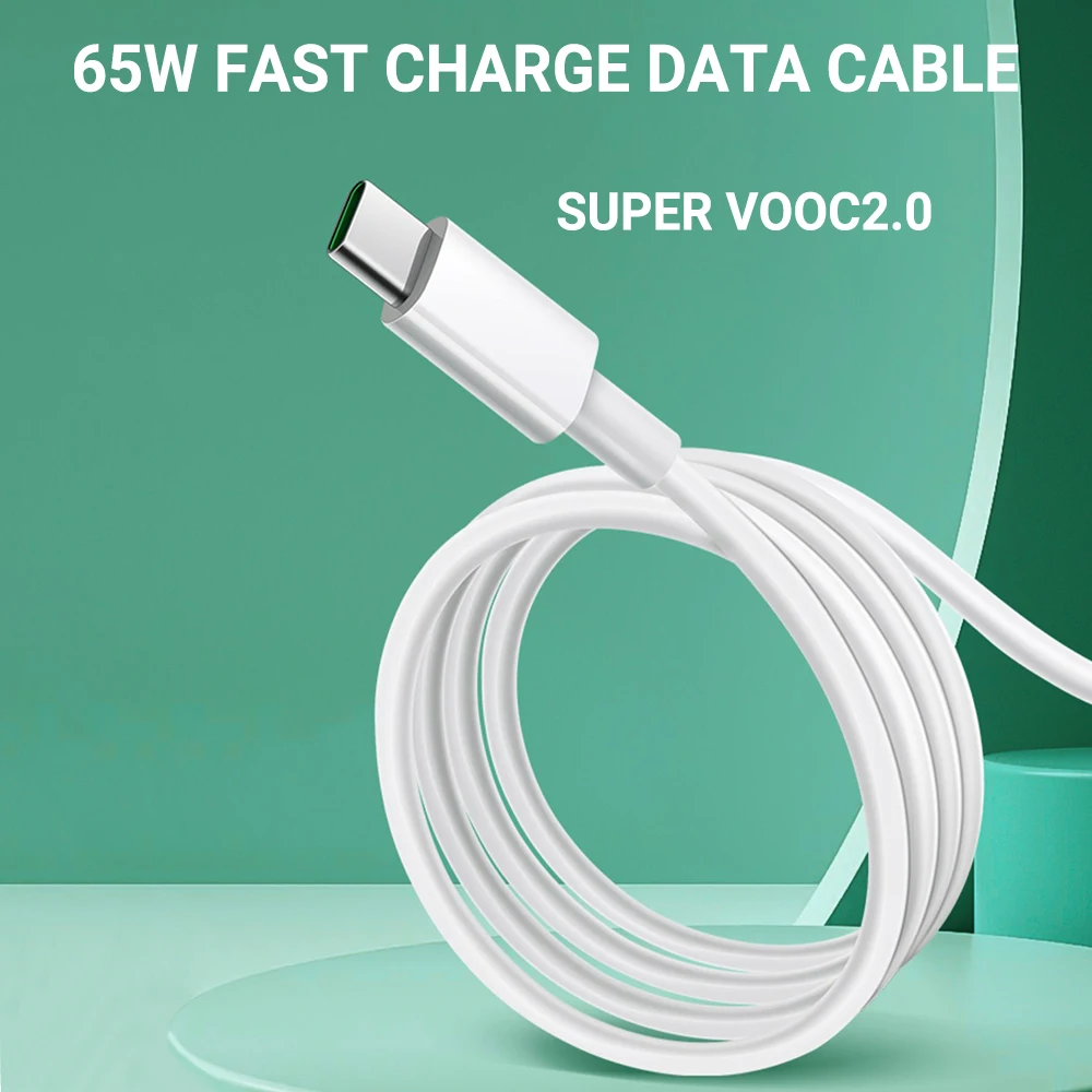 65W Supervooc 2.0 Quick Charging For Phone Adapter Tablet Portable Type-C Charger Fast Charger For OPPO Huawei Samsung Xiaomi