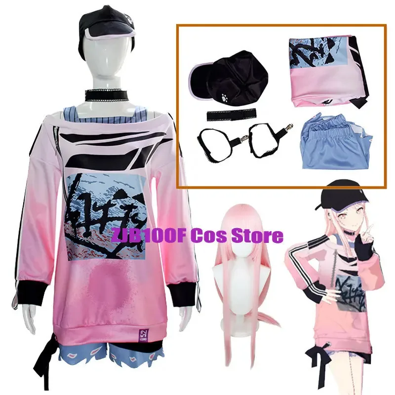 

Anime Akiyama Mizuki Cosplay Project Sekai Colorful Stage Costume PJSK MZK Cosplay Hoodies Shorts Uniform Accessories Halloween