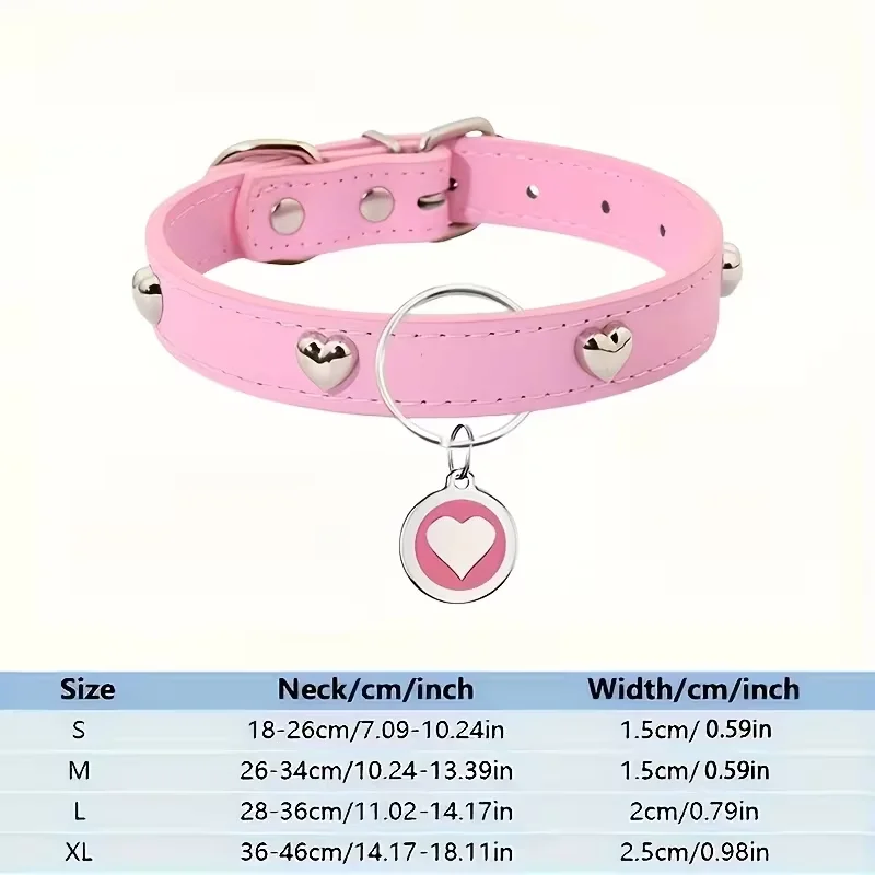 Customizable Lettering Love Dog Collars For Small And Medium-sized Dogs And Cats Universal Cute Dog Walking Collars
