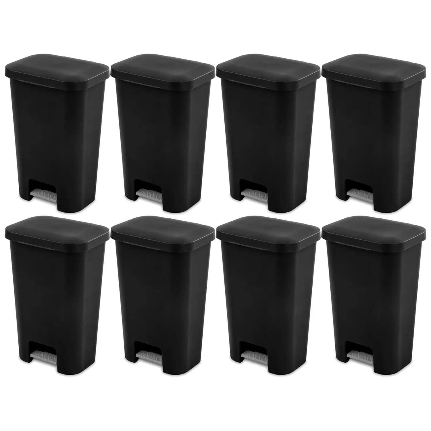 

Прямоугольная пластиковая мусорная корзина для кухни объемом 11,9 галлонов с широким отверстием, крышкой и удобной ручкой, на заказ