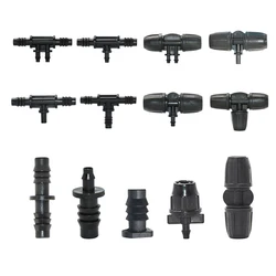 Mangueira de jardim conector, mangueira redutor, divisor de água, Tee Cotovelo End Plug, sistema de irrigação por gotejamento Fitting, 8mm, 11mm, 4mm, 7mm, 3mm, 5mm, 3/8 