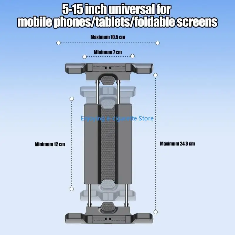 Auto-Luftauslass-Telefonhalterung und großer Bildschirmhalter mit drehbarem Gelenk, seitlicher Klemmhalterung und – Detail 5