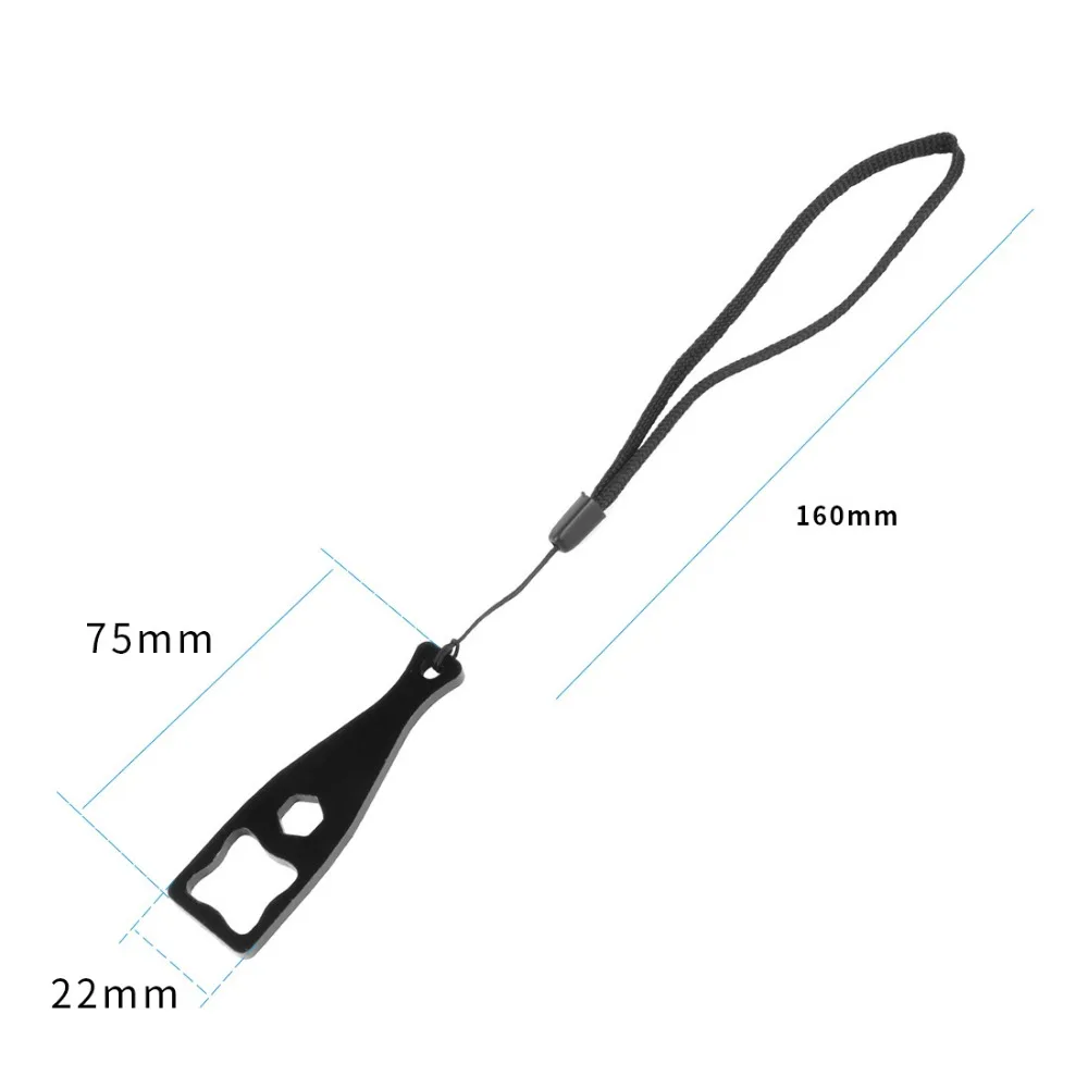 Aluminium-Knopfschlüssel für Gopro Hero 13 12 11 DJI Yi SJcam Sport-Action-Kamera M5 Rändelschraube, Stativ-Adapter-Zubehör – Detail 23