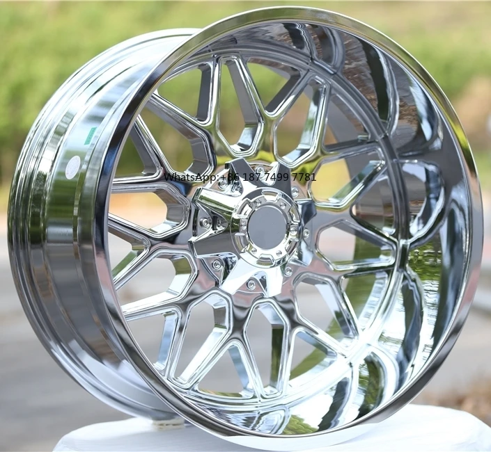 

18-20-22-24 Inch Chrome Wheels for Pickup & SUV 5x127 5x139.7 5x150 6x135 6x139.7 8x165.1 8x170 8x180 Modification Upgrade