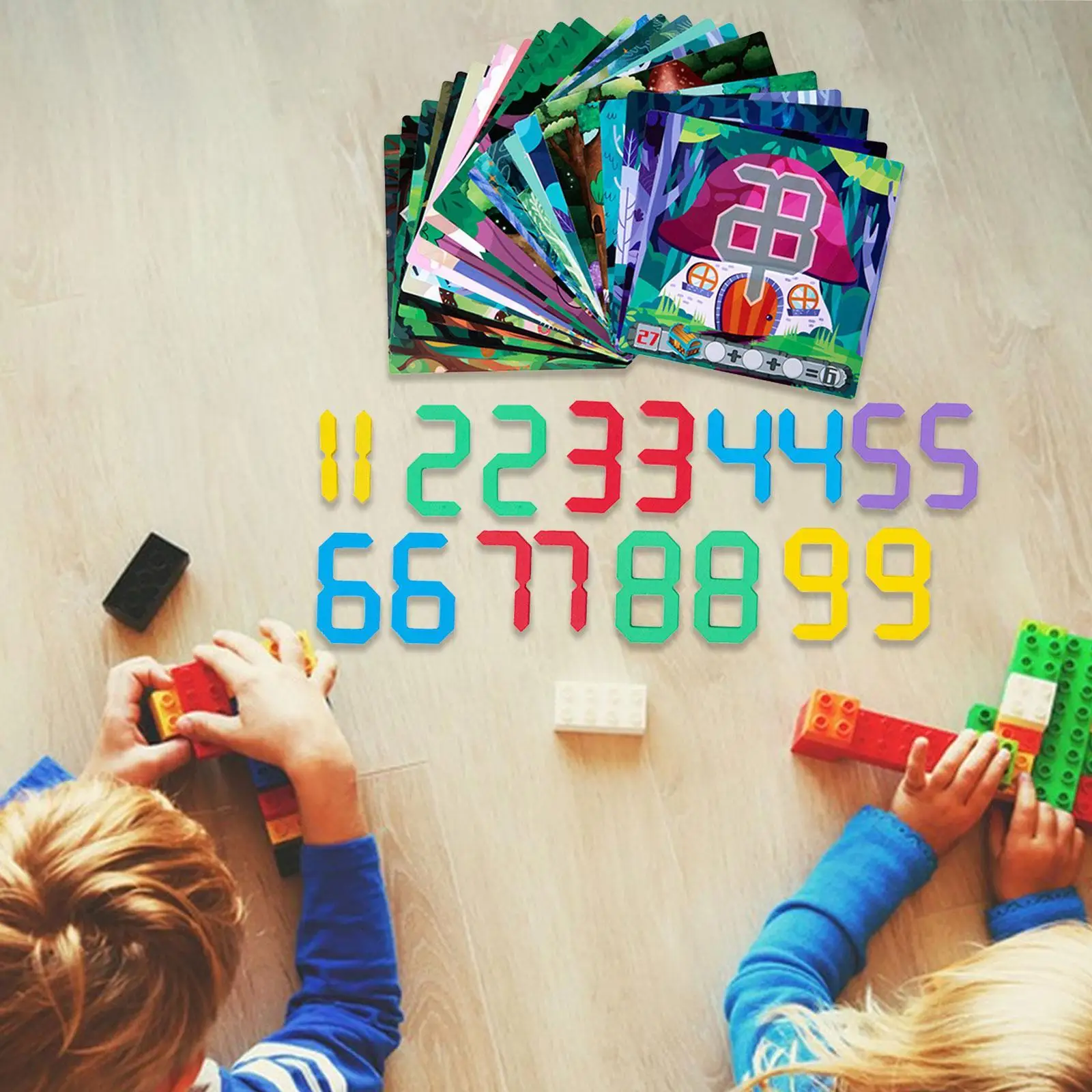 Interactive Montessori Wooden Kids Digital Decryption Puzzle Game for Children Educational Table Top Play