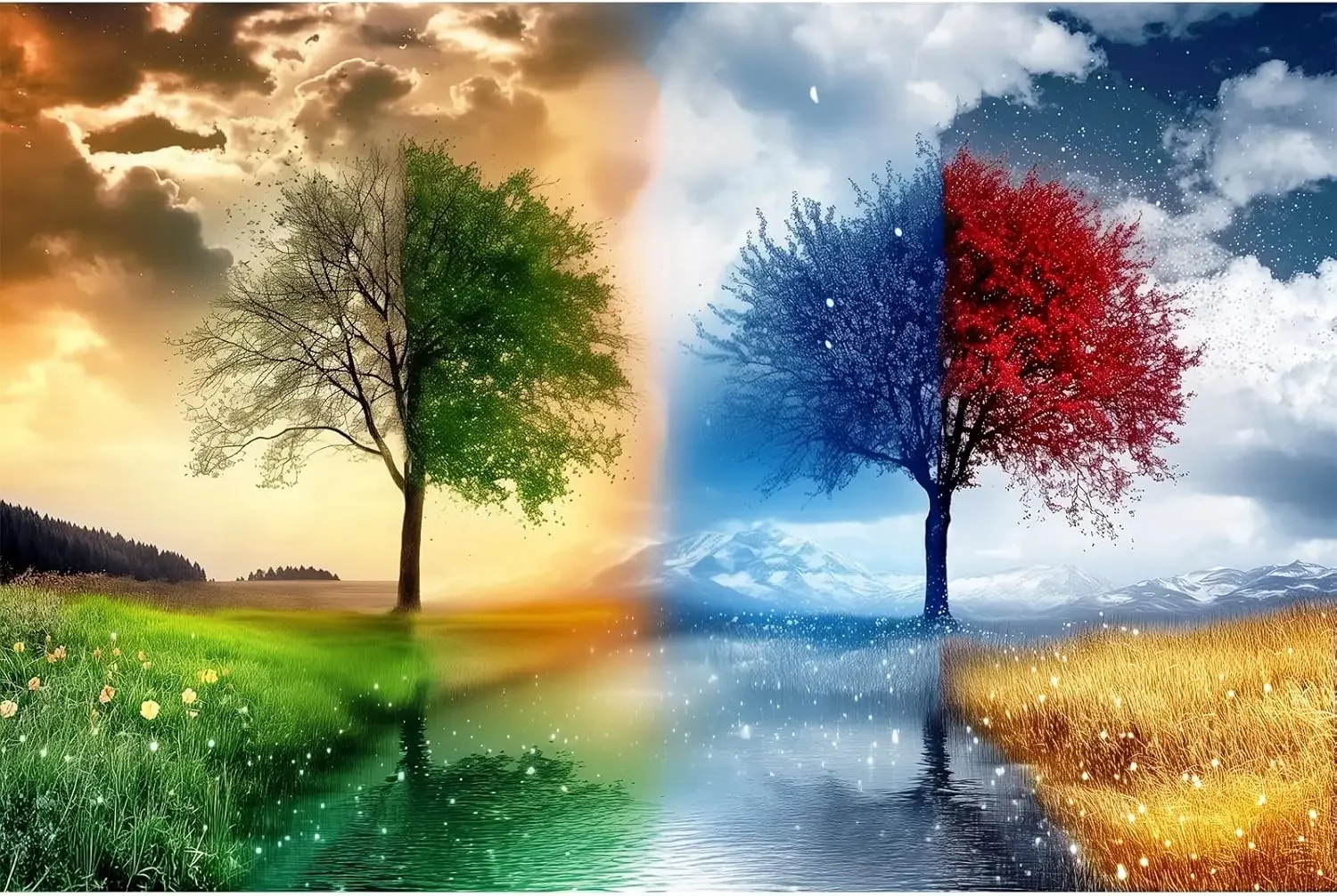 120/300/500/1000 sztuk drzewo czterech pór roku życie puzzle dla dorosłych wystrój domu gry puzzle rodzinne zabawki edukacyjne