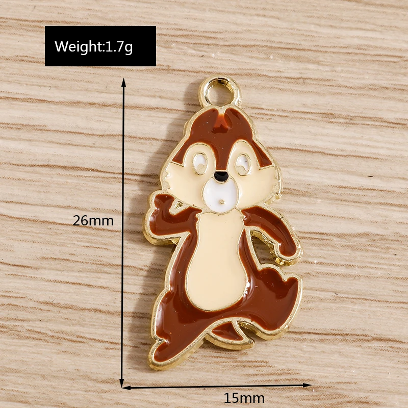 Tusember 10 Stück Tier-Anhänger, niedlicher Emaille-Frosch, Ente, Elefant, Pinguin, Charms für Schmuckherstellung, Ohrringe, Halskette, Zubehör – Detail 11