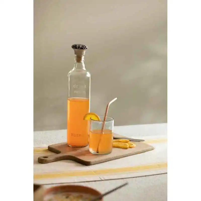 

Allows Allows easy Body Bottle Capacity Capacity ml Ceramic Ceramic stopper Clear Glass Drink More Glass Water Bottle with Ceram