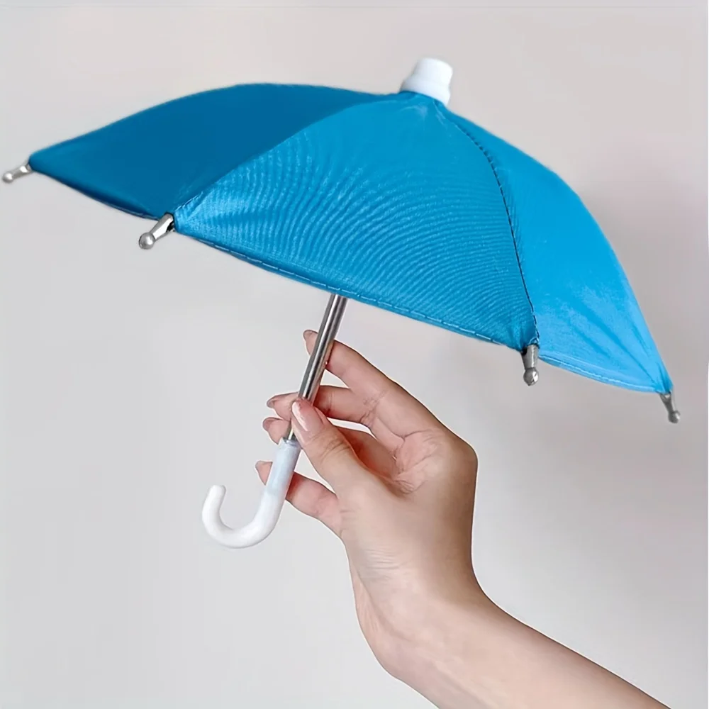 Mini-Regenschirm für Smartphones mit Saugnapfhalter, blendfreier Sonnenschutz für den Außenbereich, entspiegelter Displayschutz – Detail 9